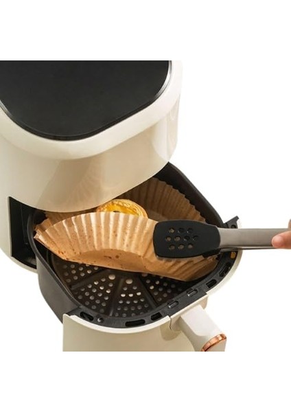 50 Adet Air Fryer Pişirme Kağıdı Tek Kullanımlık Hava Fritöz Yağ Geçirmez Yapışmaz Yuvarlak Tabak Model Pvc modelleri