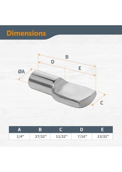 QP1106 1/4 Inç Raf Mandalları, 1/4 Inç,, 100 fiyatları