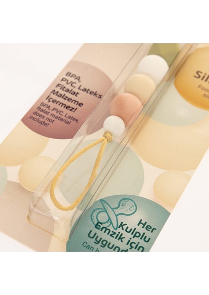 Boncuklu Silikon Emzik Askısı modelleri