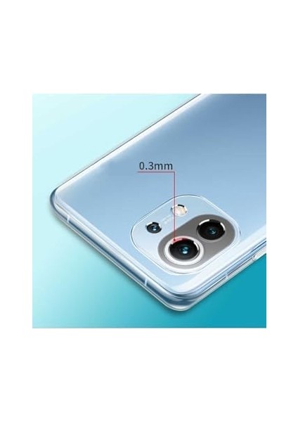 Mi 11 Lite Kılıf Süper Silikon, Renksiz modelleri