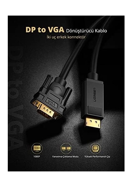 To VGA Görüntü Aktarma Kablosu 1.5 Metre modelleri