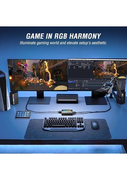 Ampligame Video Kartı, Hd 1080 60 Fps, Sesli Video, Oyun, Canlı Yayın Için, Ps4/windows/mac Os/switch/xbox-V3 ile Uyumlu 4K HDMI - USB Kartı fiyatları