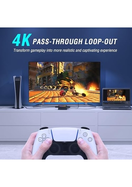 Ampligame Video Kartı, Hd 1080 60 Fps, Sesli Video, Oyun, Canlı Yayın Için, Ps4/windows/mac Os/switch/xbox-V3 ile Uyumlu 4K HDMI - USB Kartı modelleri