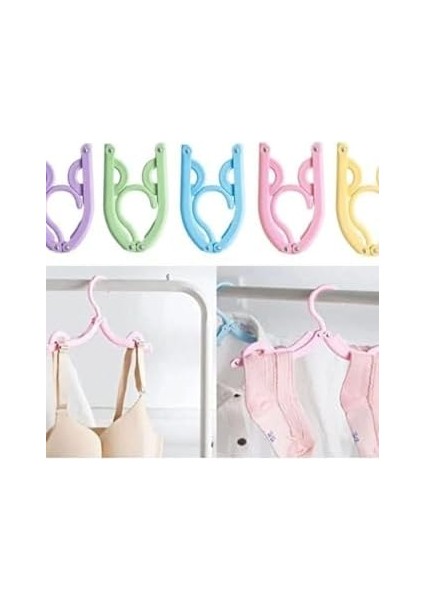 5 Adet Portatif Sihirli Katlanabilir Seyahat Askısı Askısı modelleri