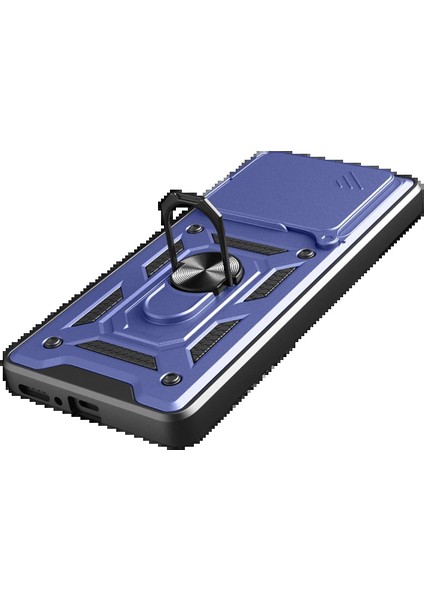 Xiaomi Redmi Note 14 4g Pars Lens Yüzüklü Silikon - Lacivert modelleri