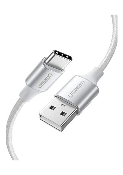 Örgülü USB Type-C Şarj ve Kablosu, Beyaz, 2 Metre modelleri