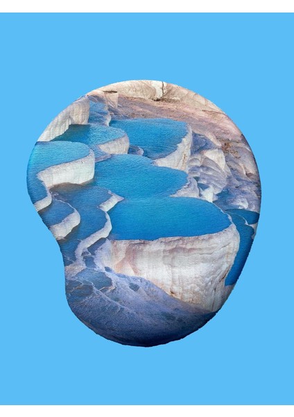 Türkiye Serisi - Pamukkale Baskılı Bilek Destekli Mouse Pad