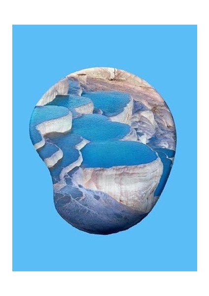 Türkiye Serisi - Pamukkale Baskılı Bilek Destekli Mouse Pad modelleri