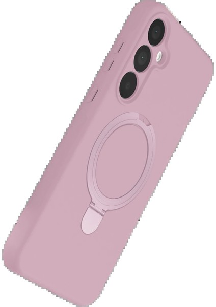 Samsung Galaxy A15 4g Regal Magsafe Standlı Kapak - Açık Pembe modelleri