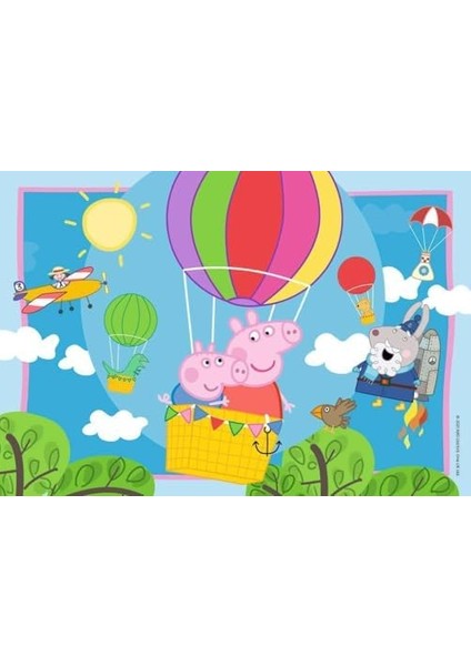 55746 2X12 Parçalı Puzzle Peppa, Renkli fiyatları