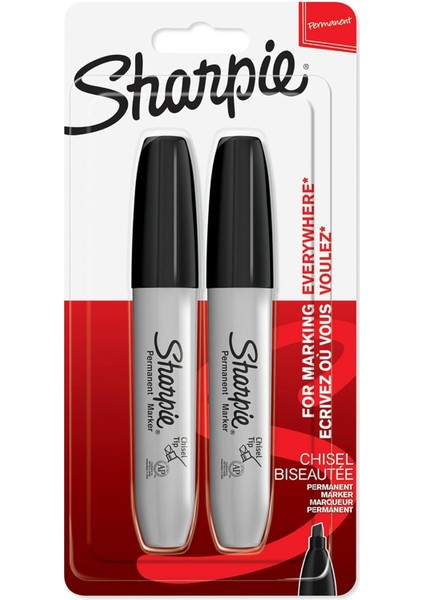 Kalıcı Marker Chisel Kesik Uç Siyah 2&apos;li Bls