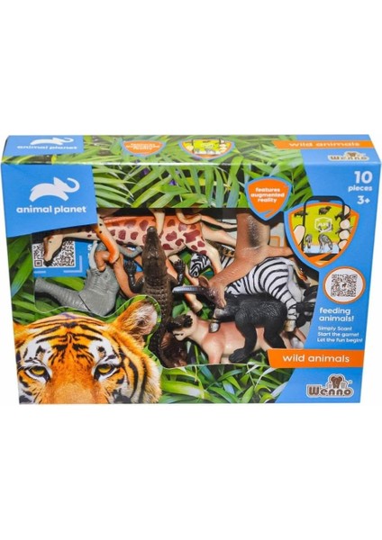 SH-D5801 Kutulu 10 Parça Vahşi Hayvan Seti - Oyuncak