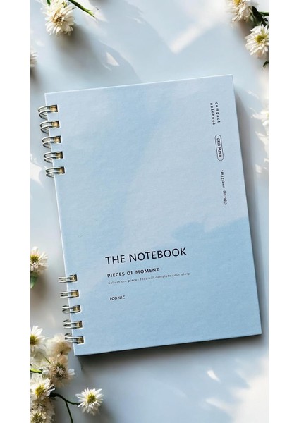 Tanıtım Spiralli 80 Yaprak A5 Defter, Not Defteri, Okul Defteri, 4 Farklı Renk Seçeneği (02 Placid )