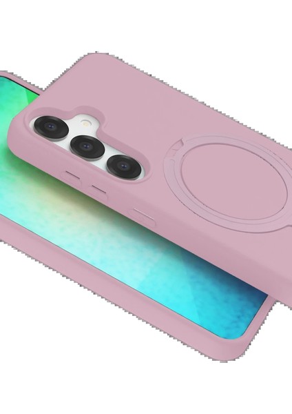 Samsung Galaxy S25 Regal Magsafe Standlı Kapak - Açık Pembe fırsatları