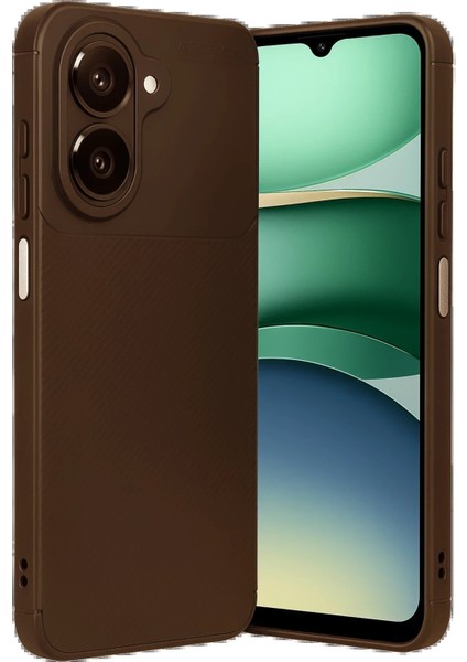 Samsung Galaxy A07 Auto Focus Karbon Kapak - Kahverengi