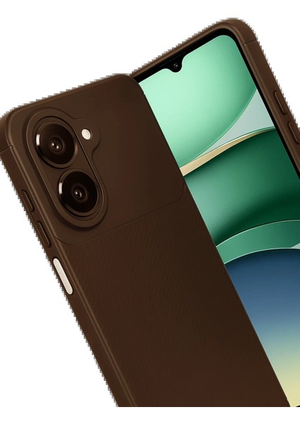 Samsung Galaxy A07 Auto Focus Karbon Kapak - Kahverengi fiyatları