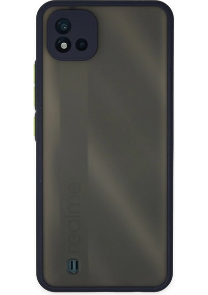 Realme C11 2021 Kılıf Montreal Silikon Kapak - Lacivert