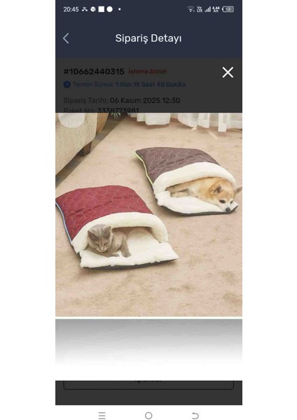 Kedi Köpek Magrasi Yatağı Uyku Tulumu