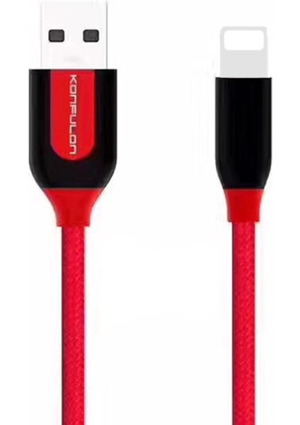 Nrzsnt Konfulon S51 Lightning Kablo Iphone Uyumlu 1m 3A - Siyah