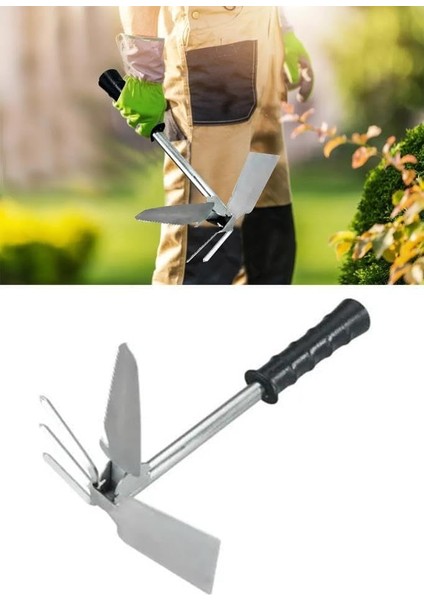 Üç Fonksiyonlu,teleskopik Saplı Fonksiyonlu, Çapa, Testere, 3 Farklı Açıya Ayarlanabilir