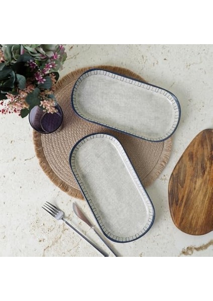 Mosaic Kayık Tabak 28 cm 2 Adet 21621 fiyatları