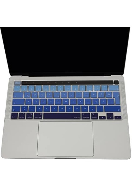 Pro 13INÇ M1-M2 Klavye Ombre Türkçe Q ( ) A2338 A2289 A2251 A2141 ile Uyumlu Lacivert Mavi modelleri