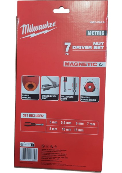Hollowcore Manyetik Lokma Tornavida Set - 7 Parça 4932479891 fırsatları