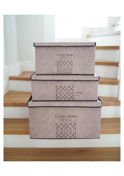 Kapısı Keçe Çok Amaçlı Kapaklı Düzenleyici Kutu (, Bej) fiyatları