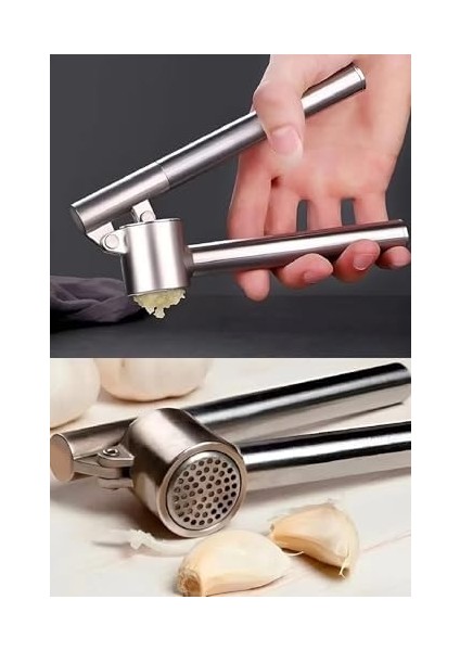 Çelik Sarımsak Ezici/sarımsak Sıkacağı Yuvarlak Şekilli Hazneli Pratik Sarımsak Sıkıcı Sarımsak Rendeleyici fiyatları