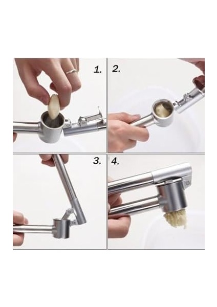 Çelik Sarımsak Ezici/sarımsak Sıkacağı Yuvarlak Şekilli Hazneli Pratik Sarımsak Sıkıcı Sarımsak Rendeleyici modelleri