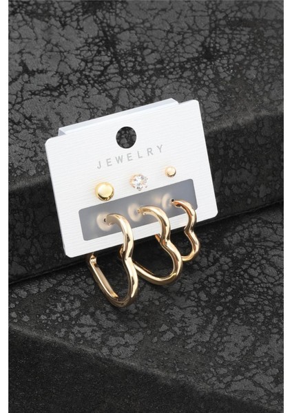 Bijuteri Altılı Küpe