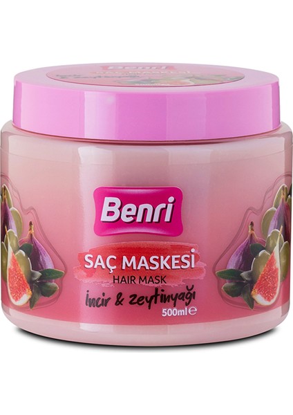 Benri Saç Maskesi Incir & Zeytinyağı 500 ml