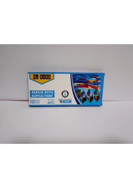 Akrilik Boya 12 Renk Tüp