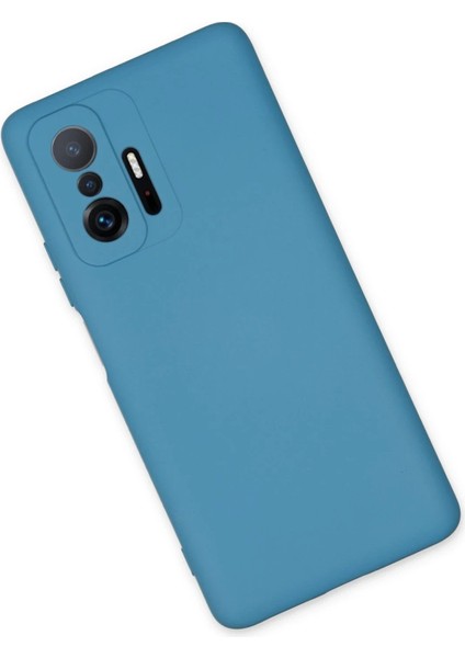 Xiaomi Mi 11T Pro Kılıf Nano Içi Kadife Silikon - Mavi modelleri