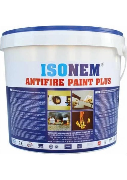 Isonem Antifire Paint Plus 120 Dk Yangına Dayanıklı Boya 10 kg İSO-182