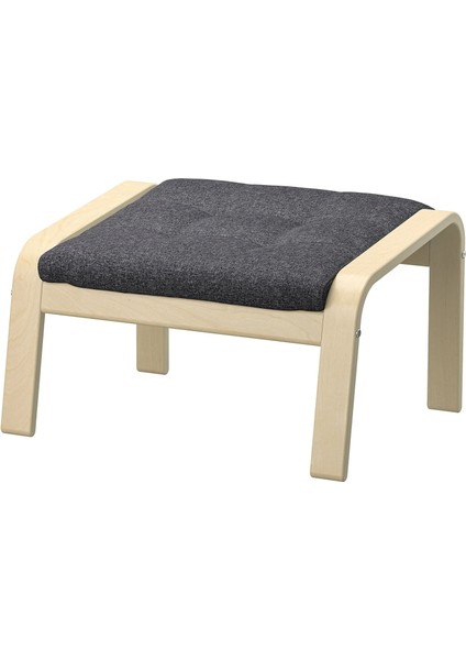 Poang Ayak Uzatma Taburesi Gunnared Koyu Gri Huş