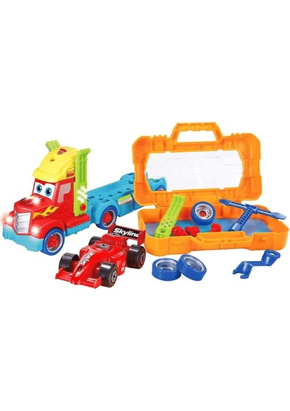 Sesli ve Işıklı Sök Tak Çantalı Formula 1 Oyun Seti