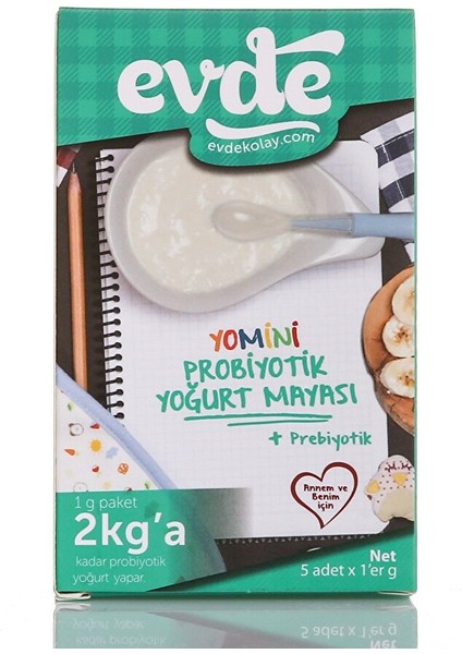 Yomini 5'li Probiyotik Yoğurt Mayası