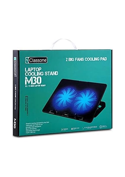 M30 Gaming LED Soğutucu, 15.6", Mavi modelleri