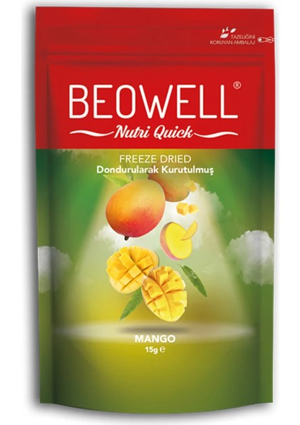 Nutri Quick – Freeze Dried Dondurularak Kurutulmuş Mango