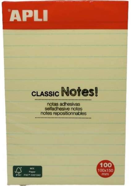 Apli Yapışkanlı Not Kağıdı 100X150 13370 fiyatları