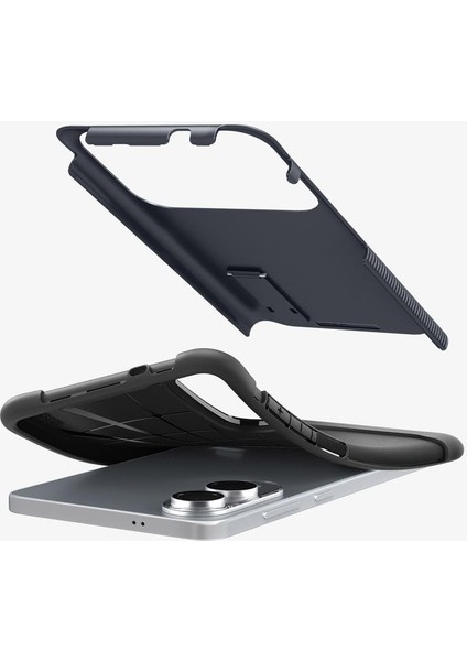 Galaxy S25 Edge ile Uyumlu Ekstra Dayanıklı Kılıf Slim Armor Hava Kanalı Teknolojisi Askeri Sınıf Koruma Kickstand&apos;lı Metal Slate Çift Katman Kapak - ACS09593 fiyatları