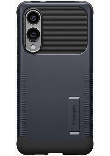 Galaxy S25 Edge ile Uyumlu Ekstra Dayanıklı Kılıf Slim Armor Hava Kanalı Teknolojisi Askeri Sınıf Koruma Kickstand&apos;lı Metal Slate Çift Katman Kapak - ACS09593 modelleri