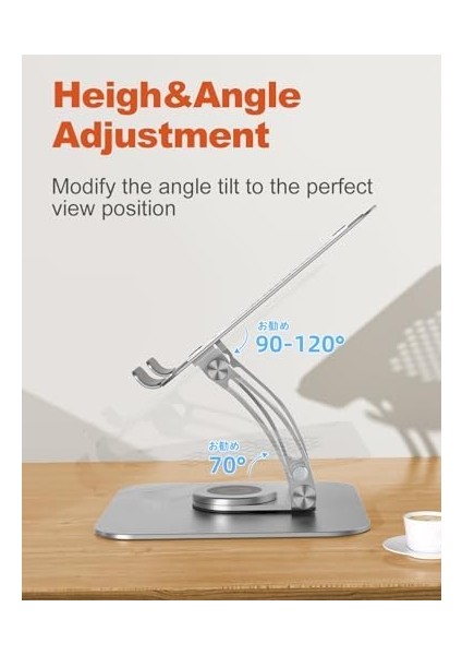 Idock N19-1 Alüminyum 360 Derece Dönen Dizüstü Bilgisayar Laptop Notebook Standı modelleri