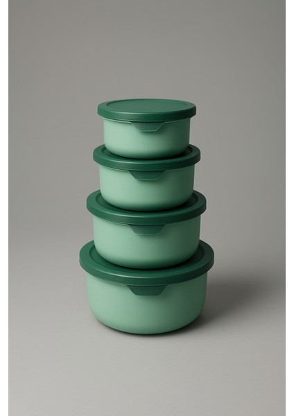 4 Adet Hava Geçirmez Saklama Kabı Seti