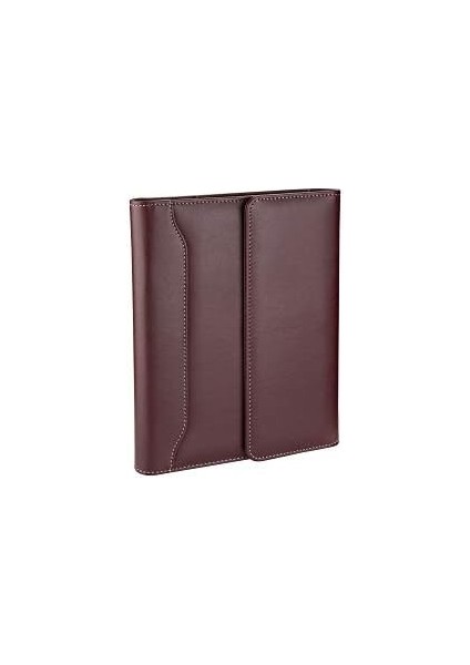5211 Ajanda Tarihsiz Çizgili 17 x 24 cm Ajanda/defter Hesap Makineli Deri Organizer, Bordo fiyatları