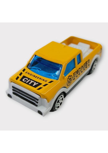 Küçük Metal Inşaat Araçları 7 cm - Pickup (Lisinya)
