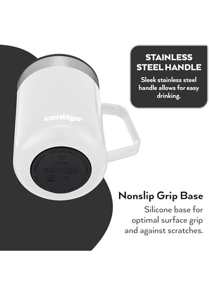 Streeterville Vakumlu Masa Kupasi 420 ml Beyaz fiyatları