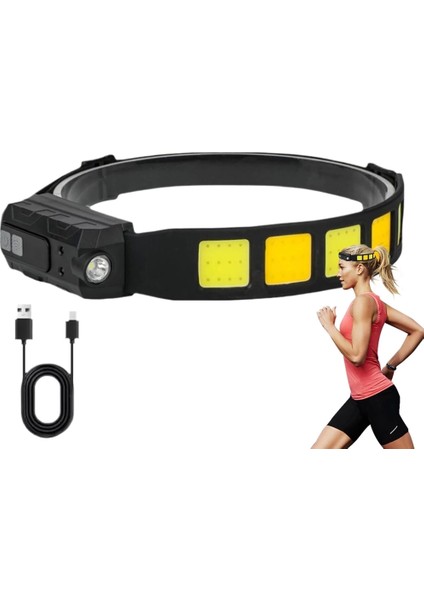 Sensörlü Cob Xpg LED Kafa Lambası WT-066 - Lisinya