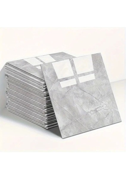 Gri Mermer Desen Duvar Sticker (30*30) - Lisinya